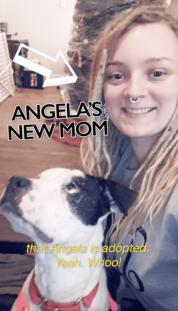 Angela's new mom