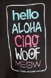 Aloha Ciao Woof Hello