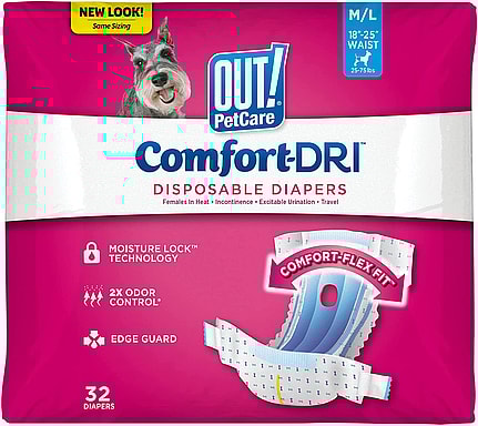 Disposable Diapers for Small and Medium Dogs