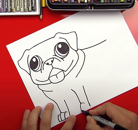 Learn How To Draw A Pug
