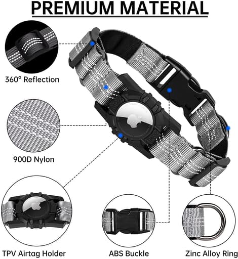 Air tags dog collar
