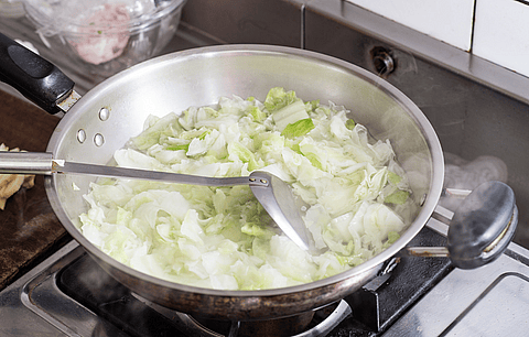 Cooked cabbage
