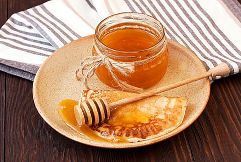 Pancake & honey