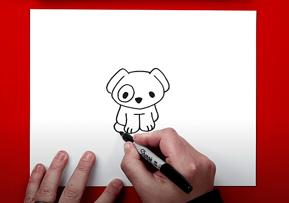 How to Draw a Cute Puppy