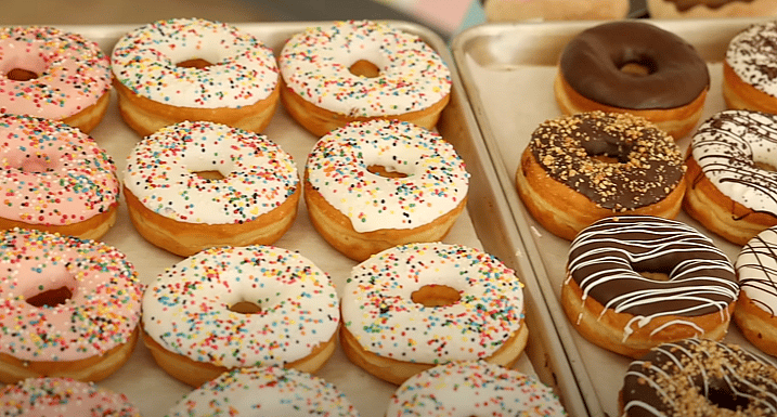 Man opens up a donut shop