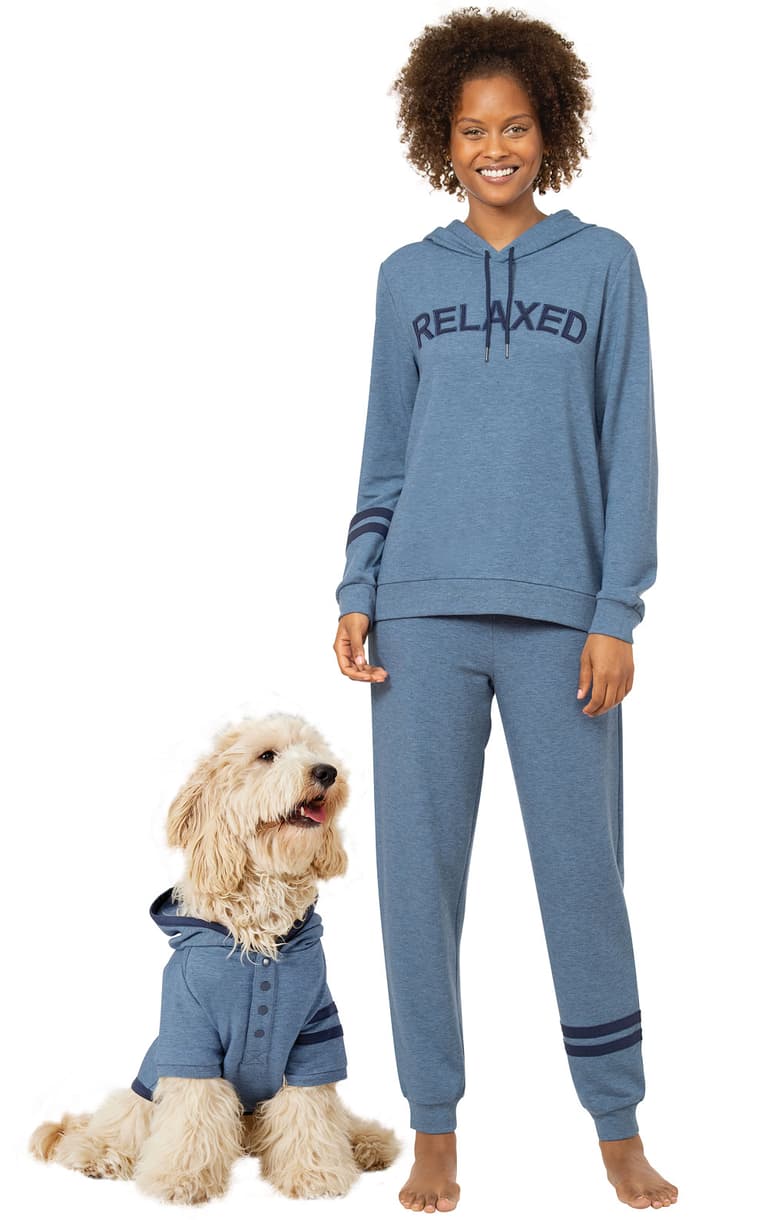Dog Pajama Sets: Matching dog and owner pajamas