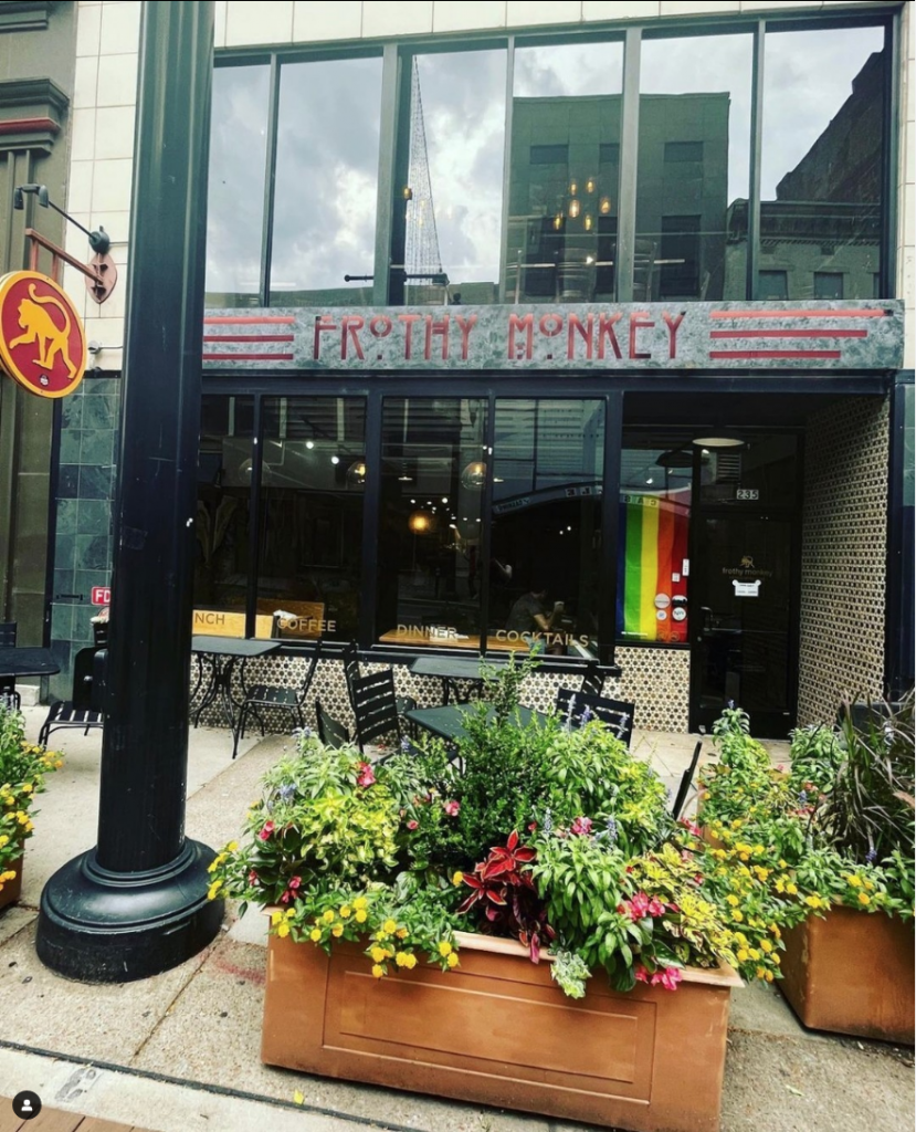 Frothy Monkey dog friendly restaurant in Nashville