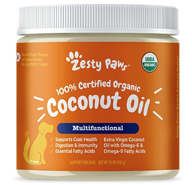 coconut oil -all-natural remedies to soothe your dog's itchy skin