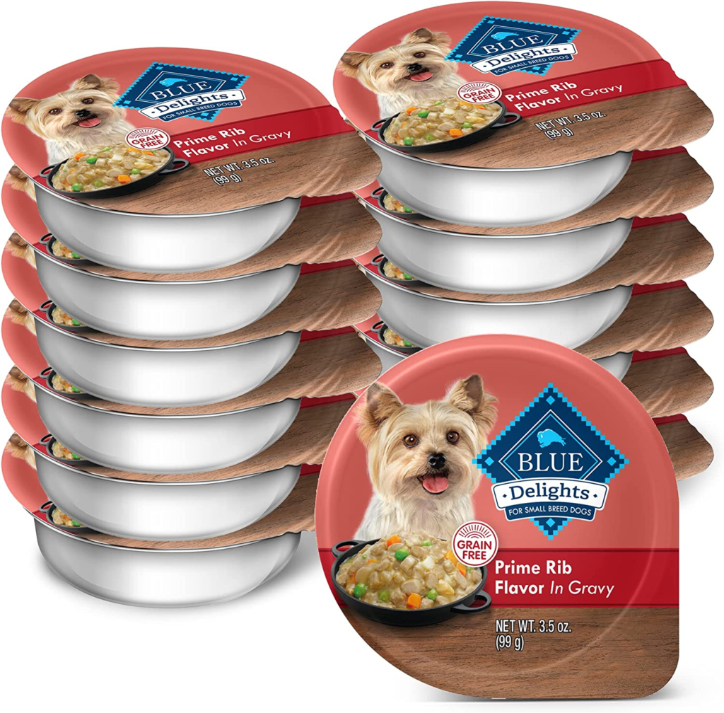 Best Dog Food for Chihuahuas - Blue Buffalo Small Breed Prime Rib in Gravy Delights