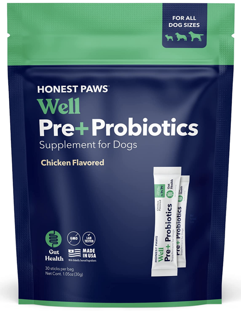 Honest Paws Well Pre+Probiotic for digestive health
