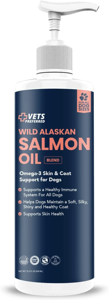 Fish Oil for Dogs-Wild Alaskan Salmon Oil 