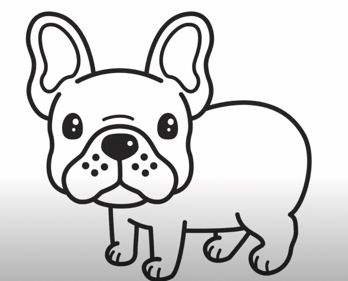 How to Draw a Bulldog Easy
