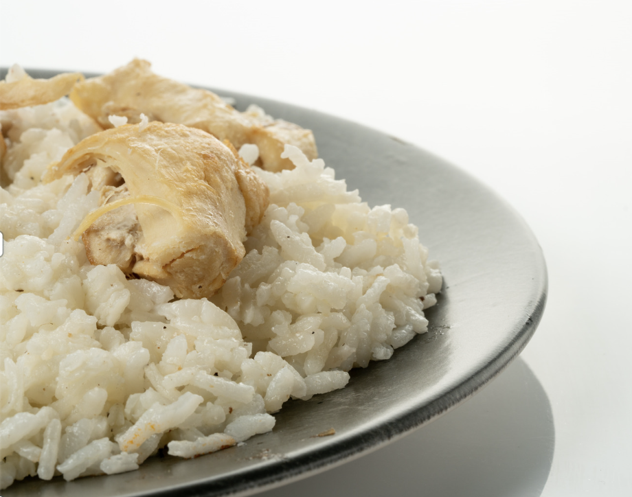 boiled chicken with rice