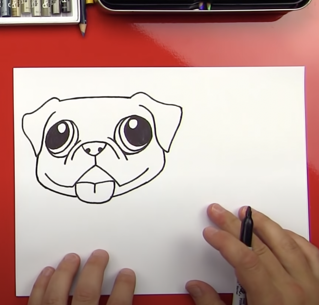 Learn How To Draw A Pug