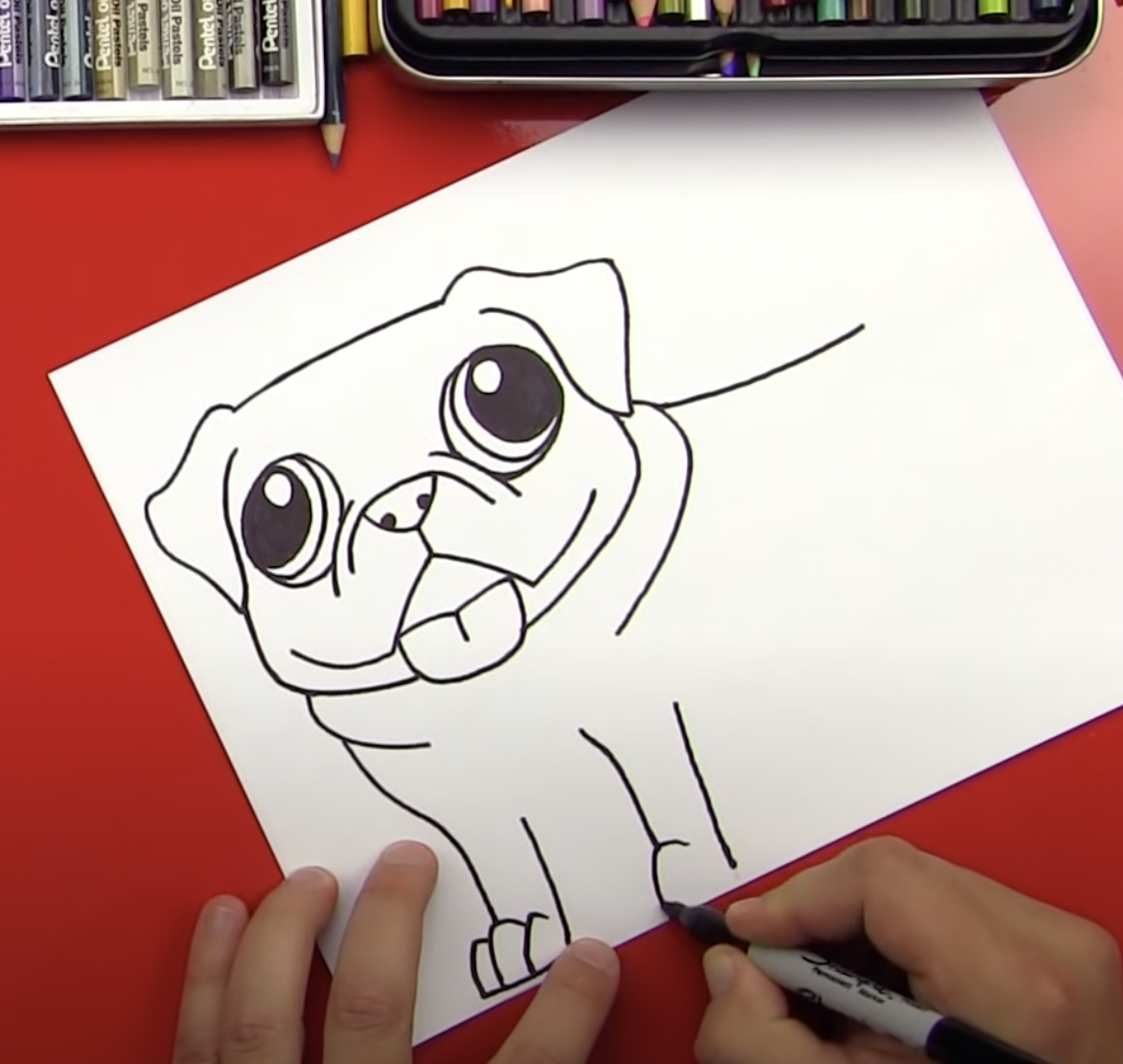 Learn How To Draw A Pug