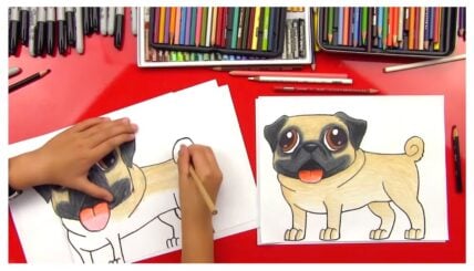 Learn How To Draw A Pug, Easy Step By Step
