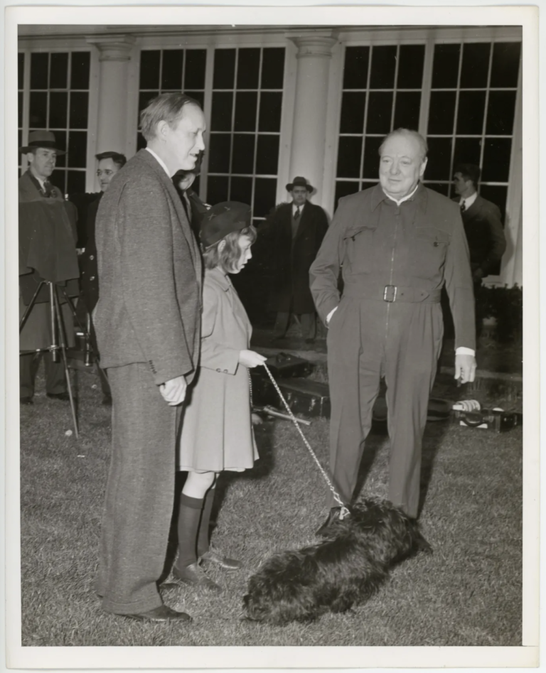FDR dog Fala, the Scottish Terrier of President Franklin D. Roosevelt and Churchill