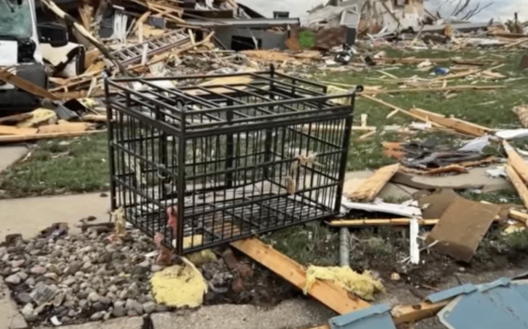 Lucky Dog Survives Flying 4 Blocks In Crate During Tornado - How His Kennel Saved His Life
