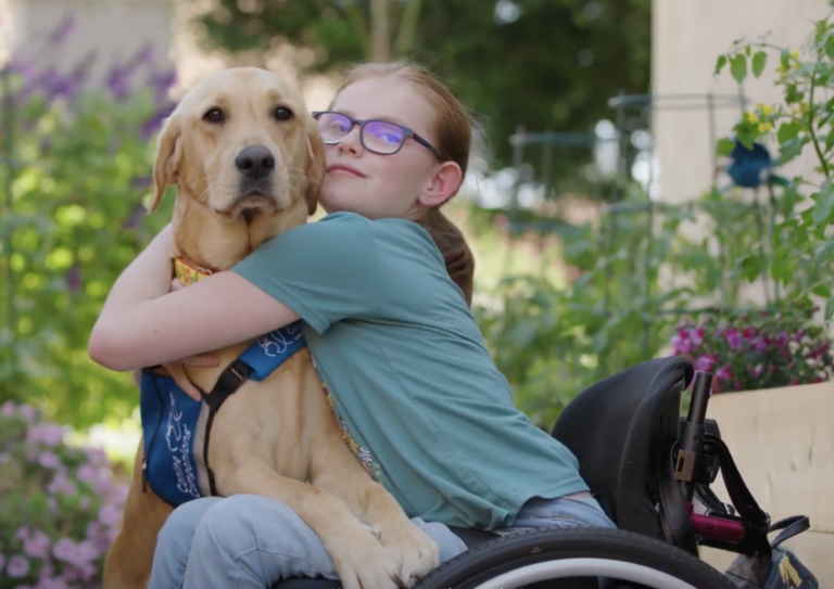 How This Service Dog Transformed a 12-Year-Old Girl’s  Life After Paralysis